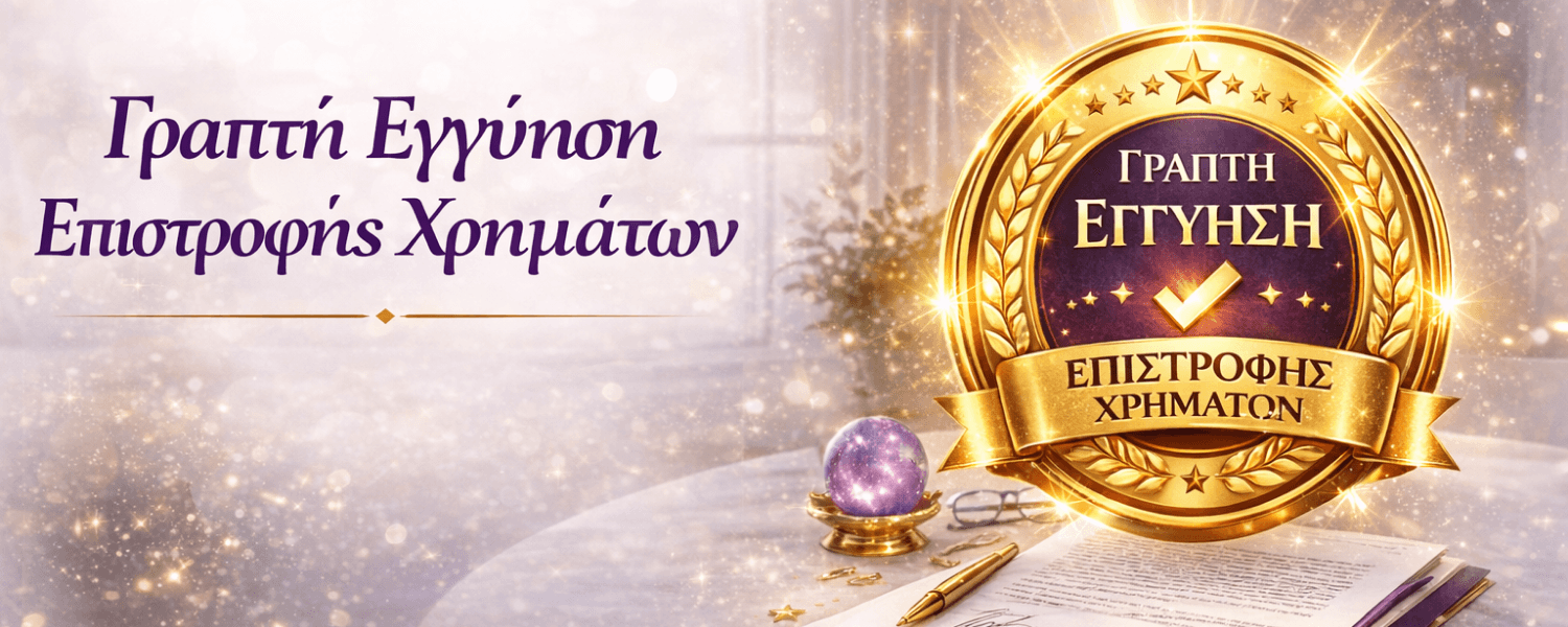 Γραπτή εγγύηση επιστροφής χρημάτων